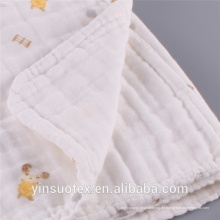 100% Baumwolle bedruckte Musselin Swaddle Kleidung Baby Decke Swaddle
